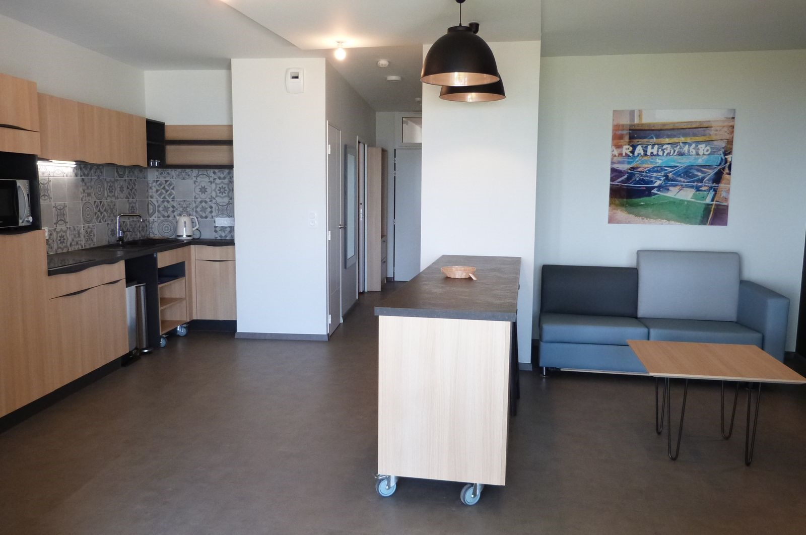Appartement vue mer pour 2 à 4 pers, en rez-de jardin, 1 chambre, avec accès direct à la plage, adapté PMR